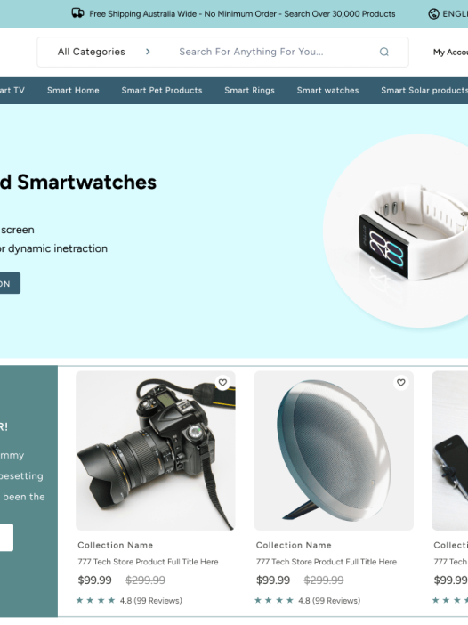 Radiant Mega Shop WordPress 主题