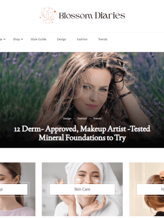 Blossom Diaries WordPress 主题