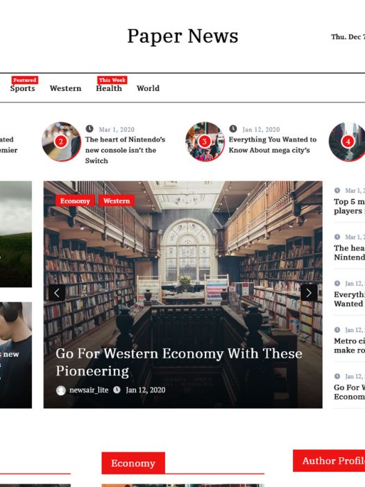 Paper News WordPress 主题