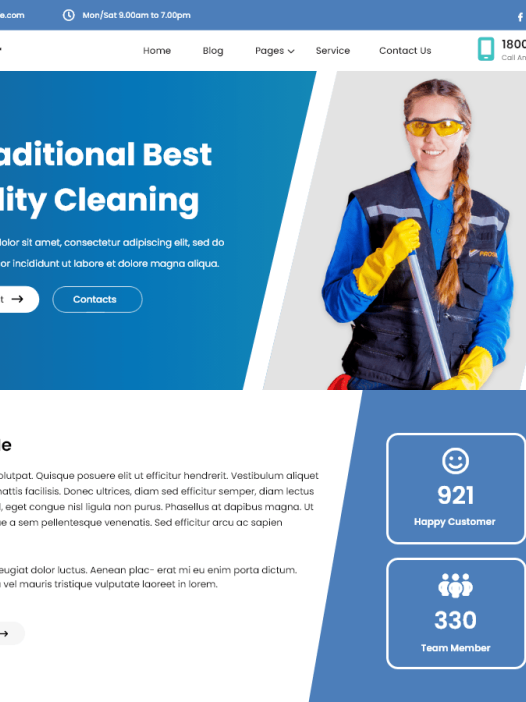 Cleaning Services Agency WordPress 主题