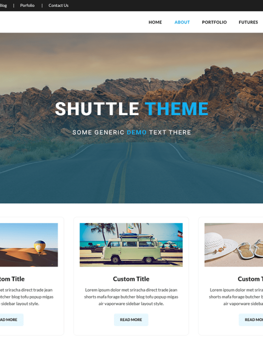 Shuttle Holiday WordPress 主题