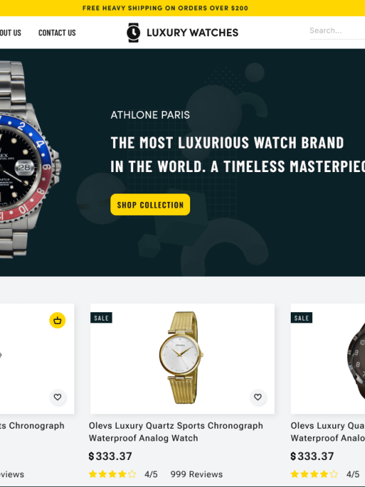 Luxury Watches WordPress 主题