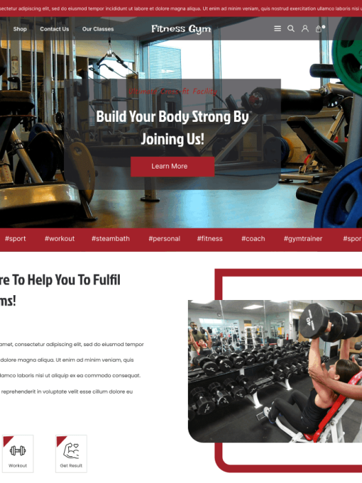 FSE Gym Trainer WordPress 主题