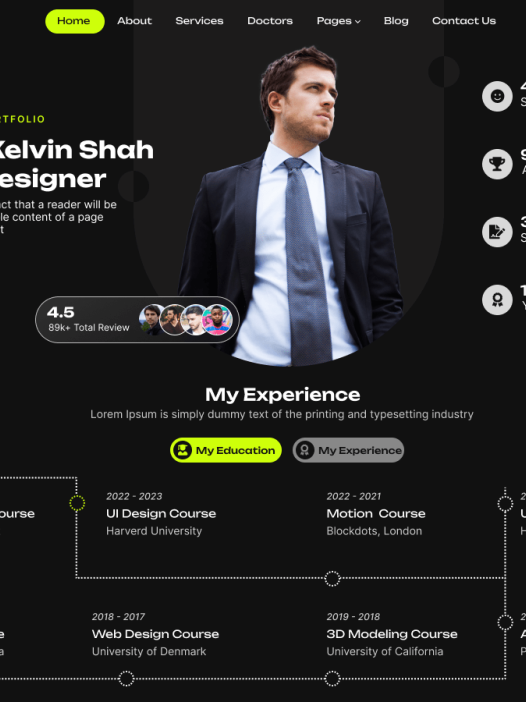 Classic Portfolio WordPress 主题