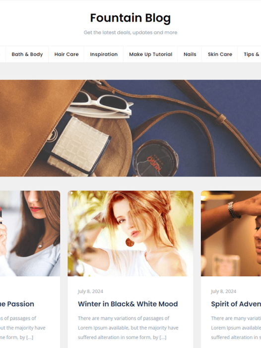 Fountain Blog WordPress 主题