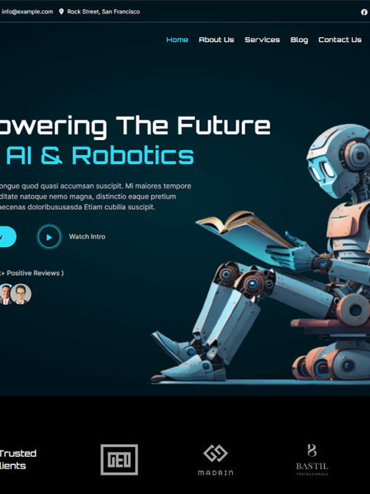 Bosa AI Robotics WordPress 主题