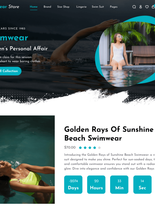 Swimwear Shop WordPress 主题
