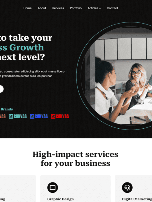 BizCanvas WordPress 主题