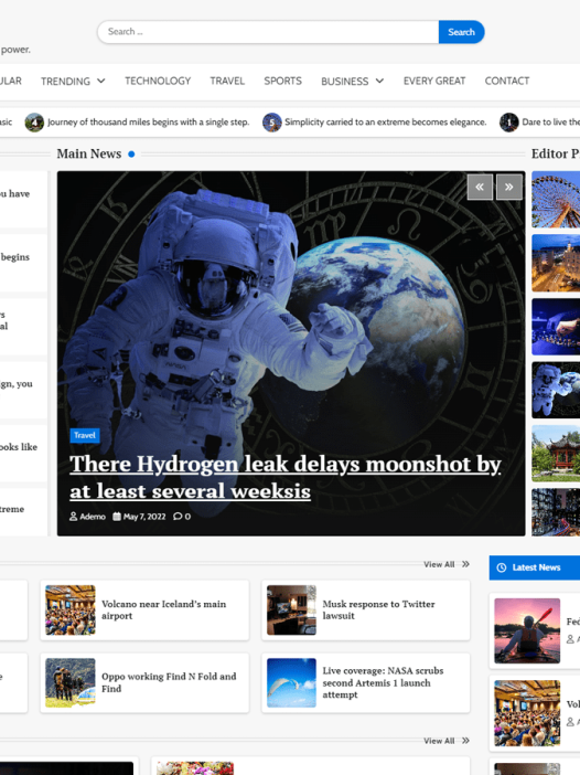 Main News WordPress 主题