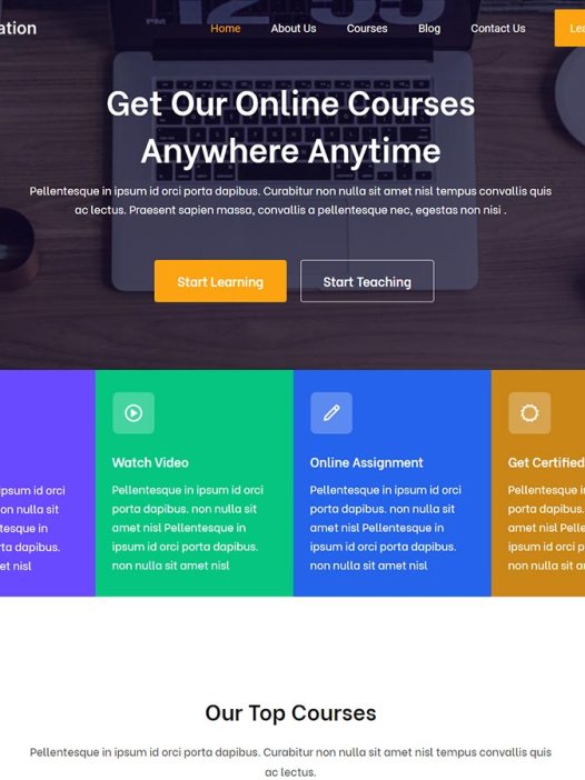 Online Education WordPress 主题