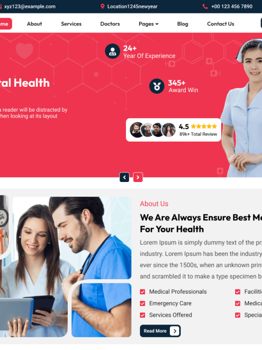 Medical Hospital Blocks WordPress 主题