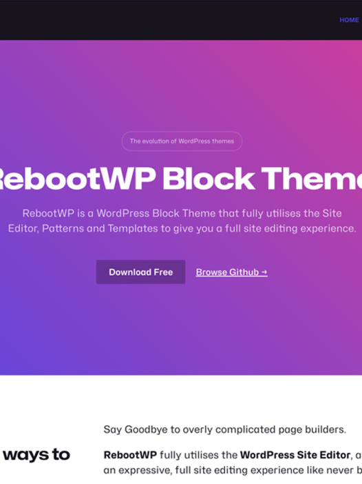 RebootWP WordPress 主题