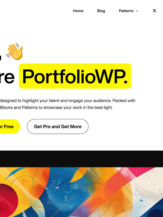 Portfolio WP WordPress 主题