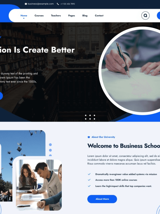 Business School WordPress 主题