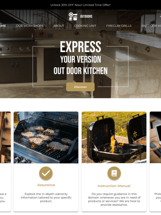 Outdoor Kitchen WordPress 主题