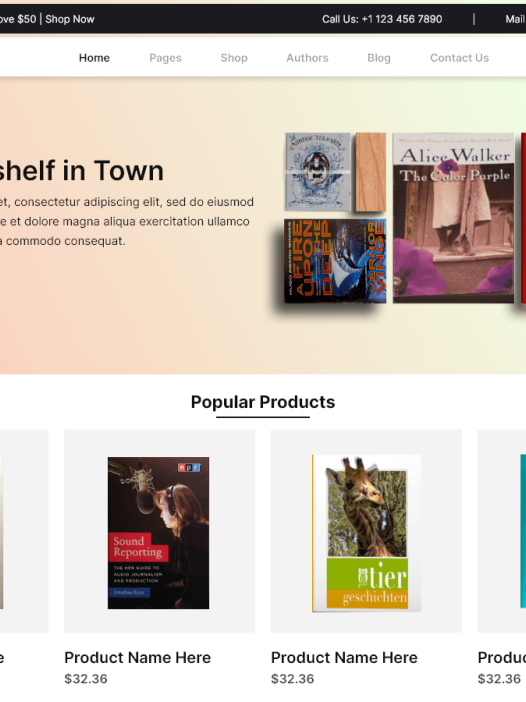Books Printing WordPress 主题