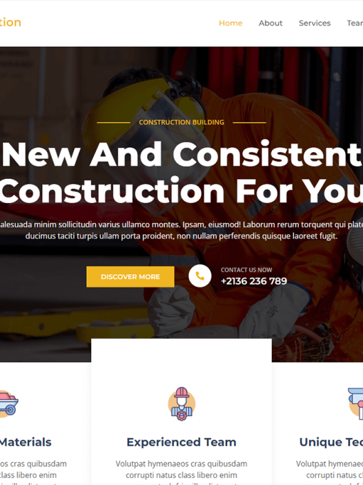 Marsh Construction WordPress 主题