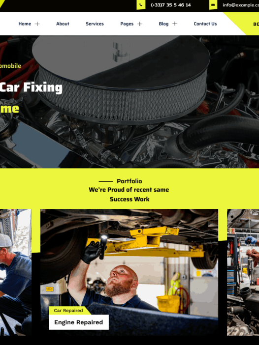 Automobile Repair Blocks WordPress 主题