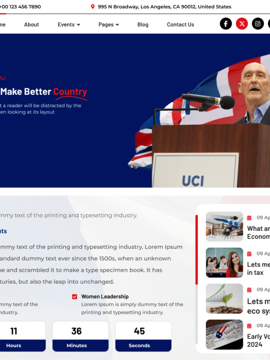 Politics Candidate WordPress 主题