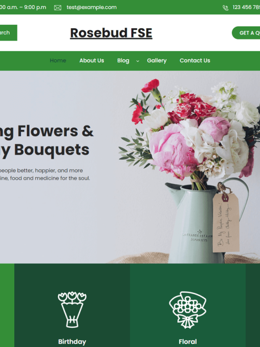 Rosebud FSE WordPress 主题