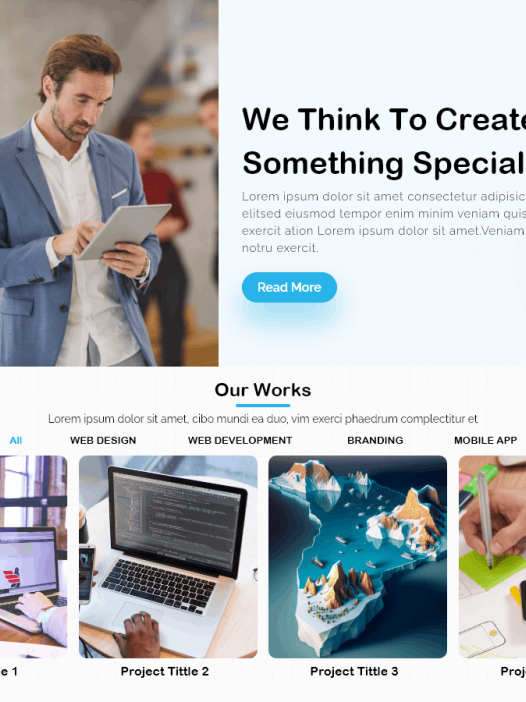 Misbah One Page WordPress 主题