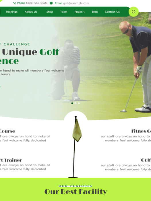 Golf Country Club WordPress 主题