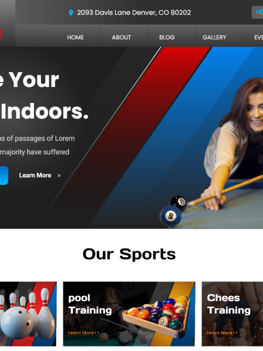 Indoor Sports WordPress 主题