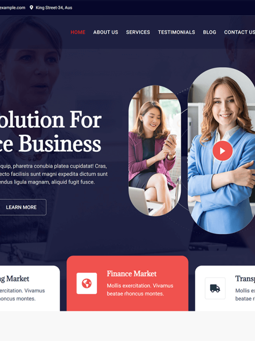 Bosa Finance Business WordPress 主题