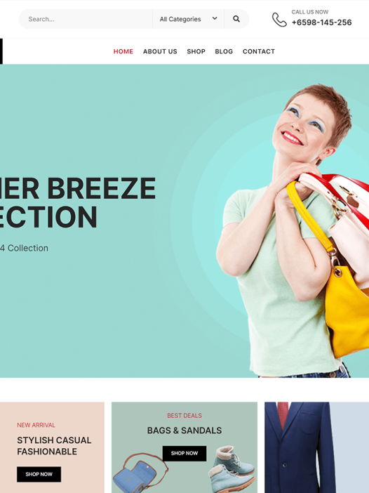 Shoppable Fashion WordPress 主题