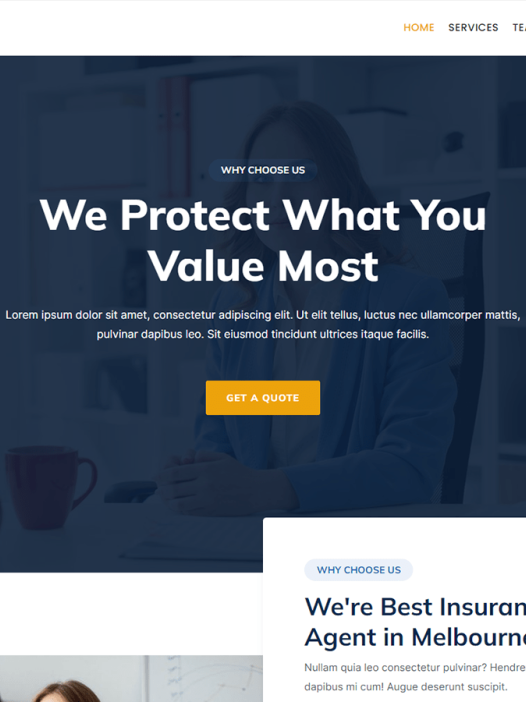 Kortez Insurance WordPress 主题
