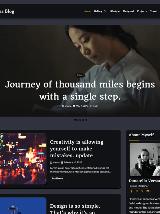 Darkness Blog WordPress 主题