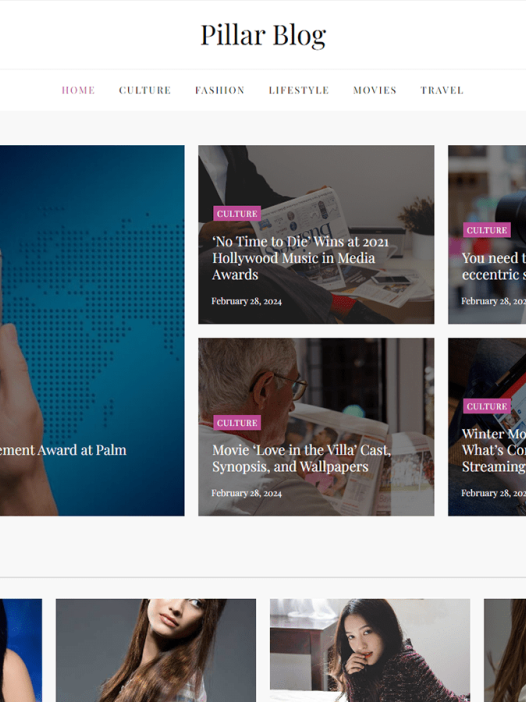 Pillar Blog WordPress 主题