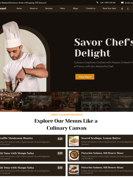 Restaurant Chef WordPress 主题
