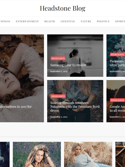 Headstone Blog WordPress 主题