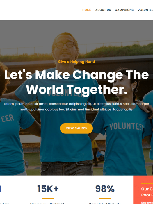 Kortez Charity WordPress 主题