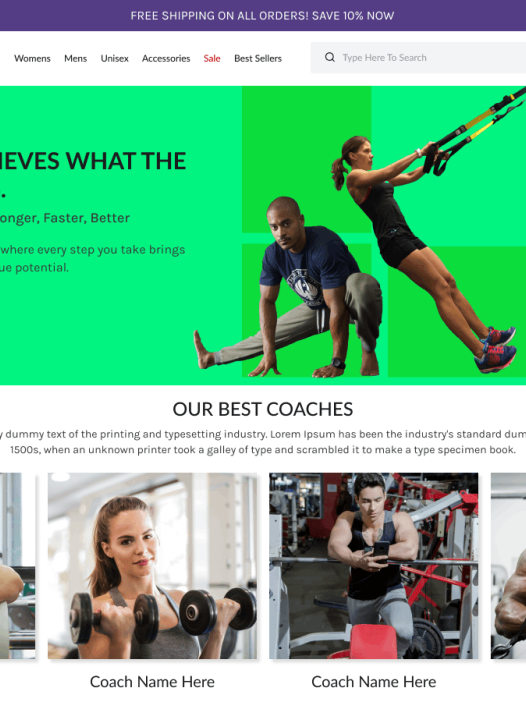 Fitness Blocks WordPress 主题