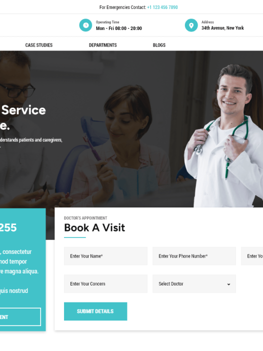 Medical Clinic Center WordPress 主题