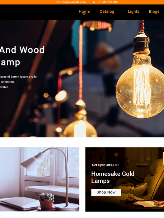 Lighting Shop WordPress 主题