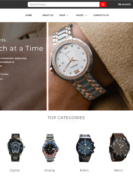 Royal Watch Store WordPress 主题