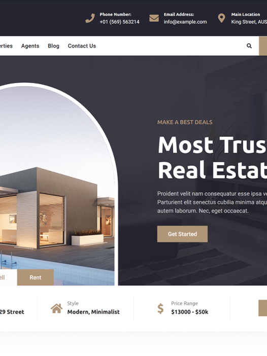 Bosa Real Estate WordPress 主题