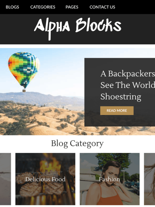 Alpha Blocks WordPress 主题