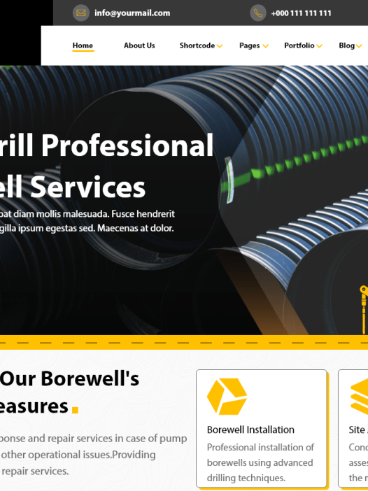 Drilling Services WordPress 主题