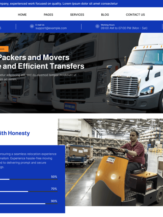 Trucking Company WordPress 主题