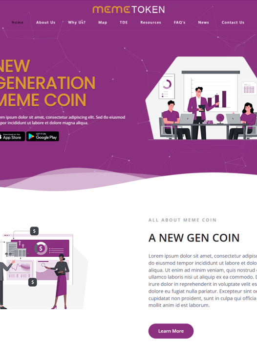 Meme Token WordPress 主题