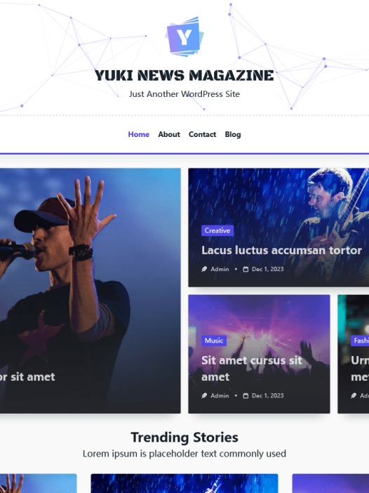 Yuki News Magazine WordPress 主题