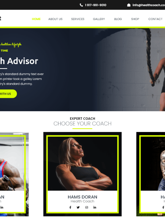 Gym Workout WordPress 主题