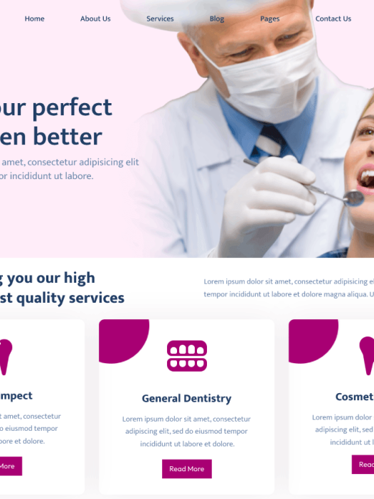 Dentist Dental Care WordPress 主题