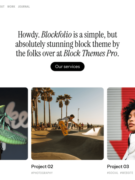 Blockfolio WordPress 主题