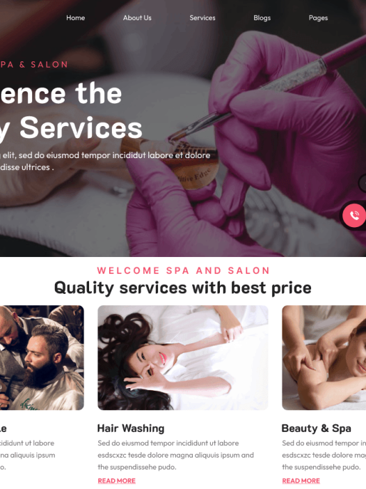 Hairstyle Salon WordPress 主题