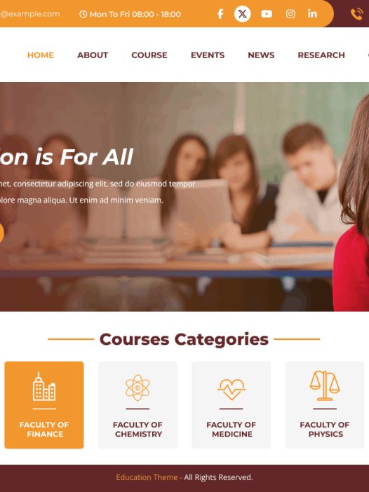 Prime Education WordPress 主题